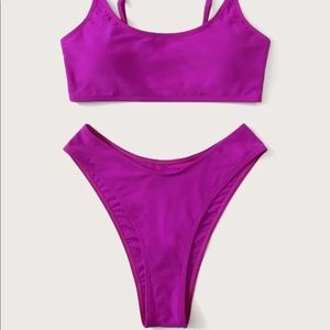 Neon purple fuchsia bikini
